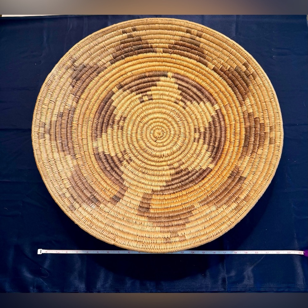 Extra-Large Antique Native American Indian Navajo Ceremonial Wedding Basket RARE